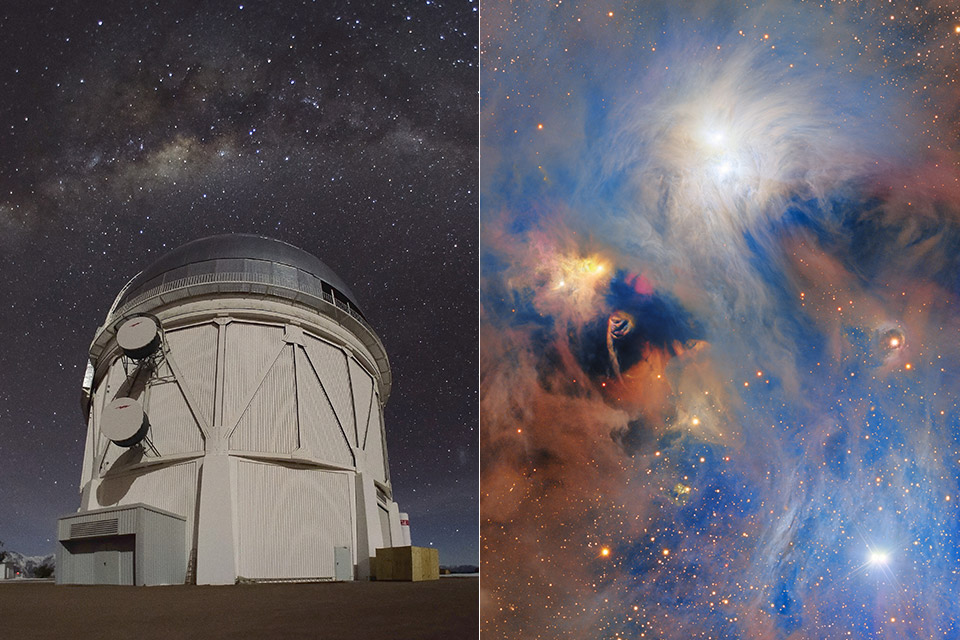 Dark Energy Camera Corona Australis Molecular Cloud Starry Night