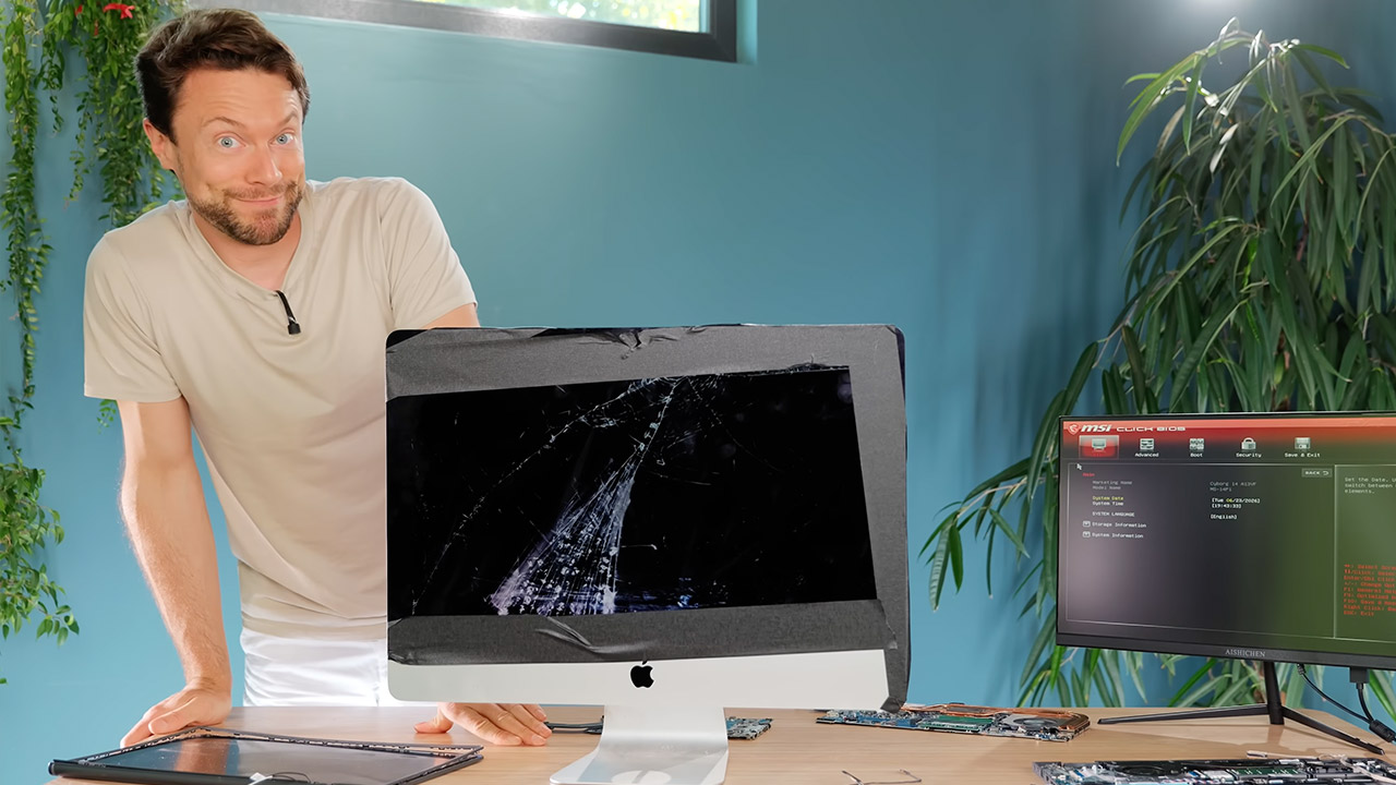 DIY Perks Destroyed Recycled Tech All-in-One PC Project