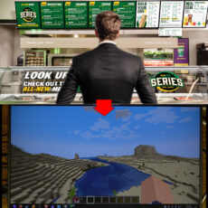 Subway Sandwich Computer Menu Board Gaming Machine