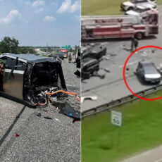 Tesla Cybertruck Split Half Maryland Accident