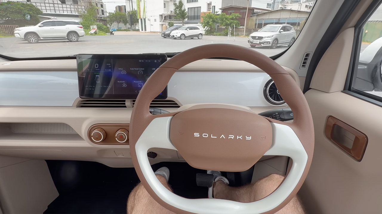Solarky SunV Solar Electric Car Interior