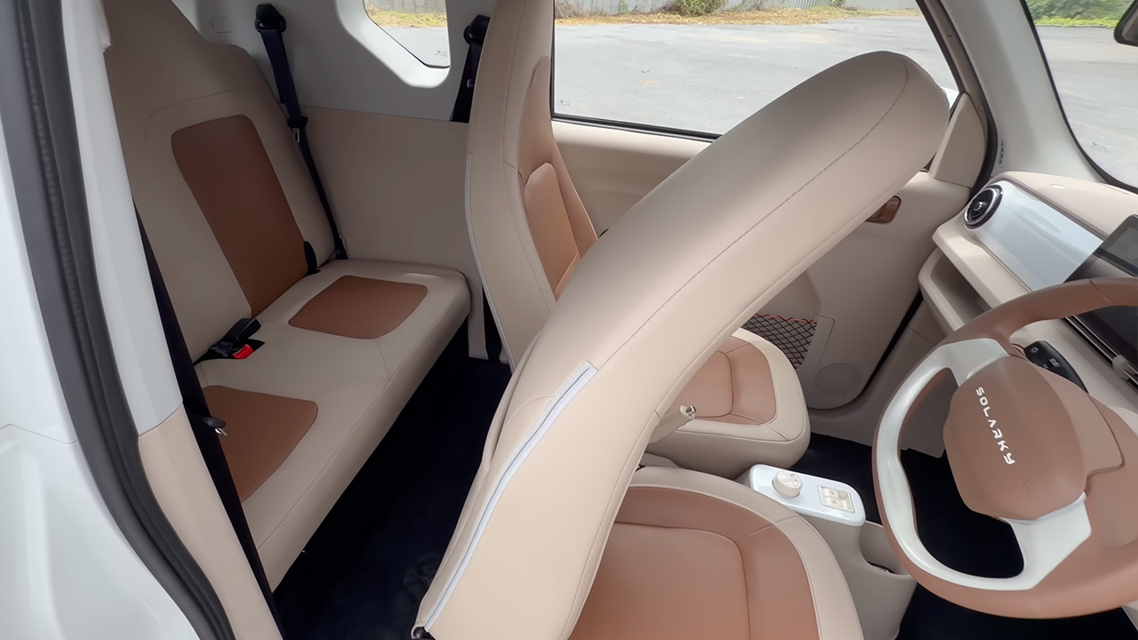 Solarky SunV Solar Electric Car Interior