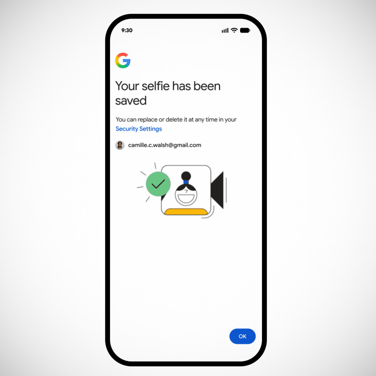 Google Selfie Sign-In Video