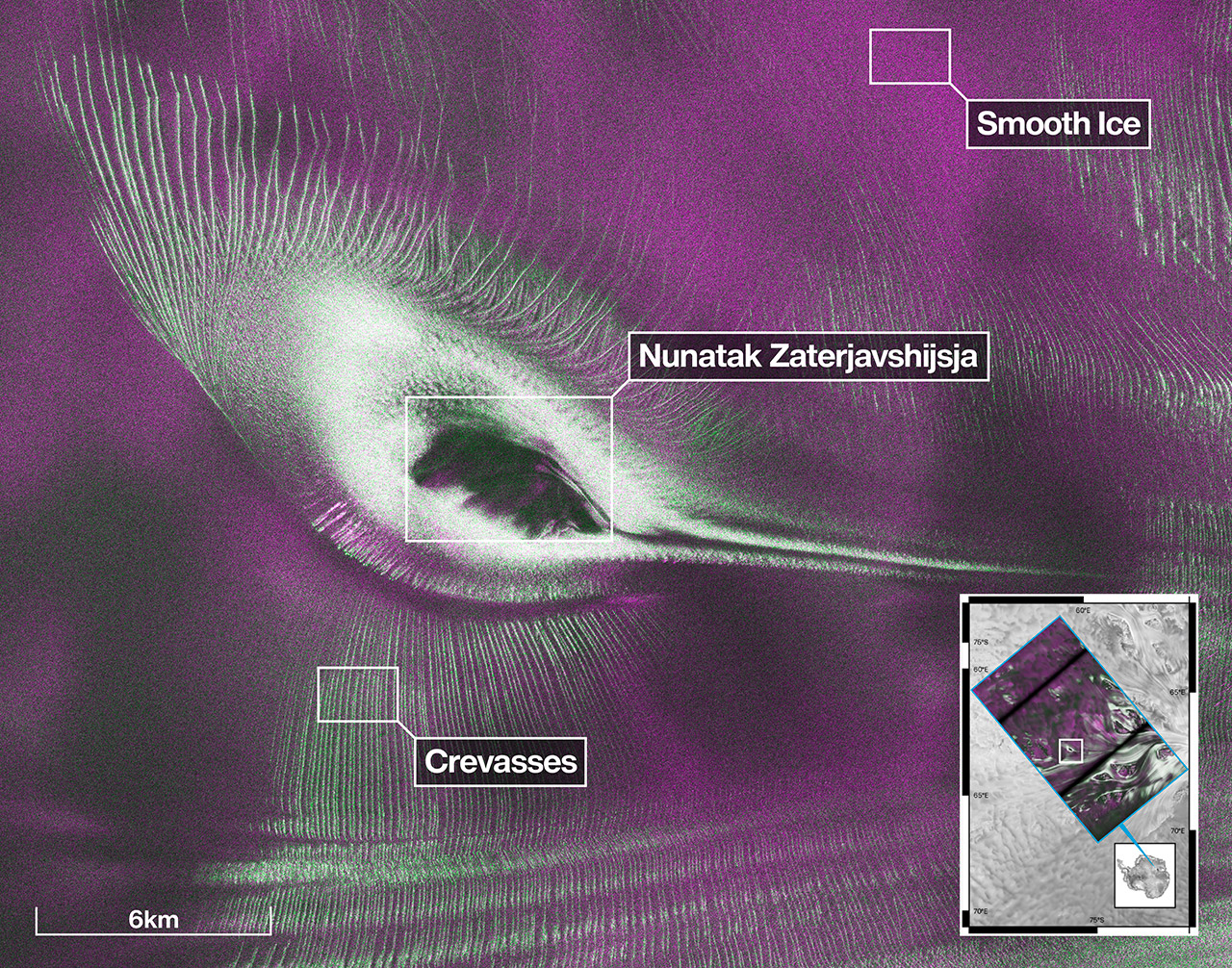 Radar Signal NISAR Satellite Antarctic Peak Hummingbird