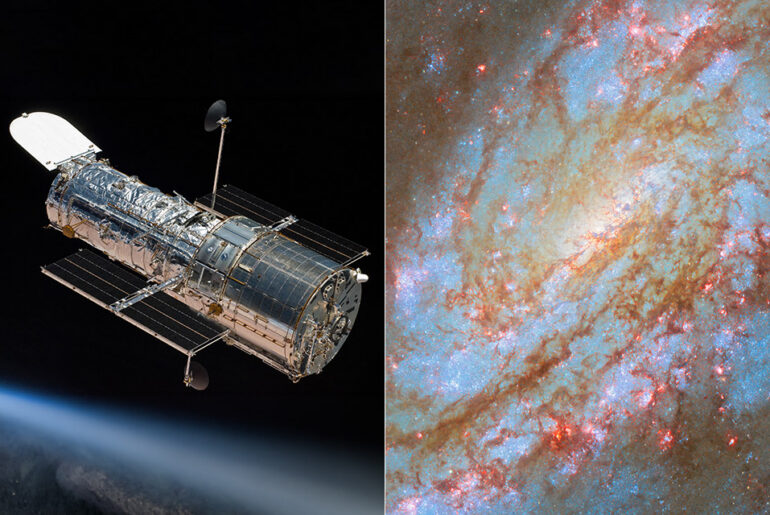 NASA Hubble NGC 4654 Spiral Gaalxy