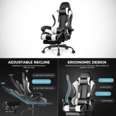 GTPLAYER Gaming Chair Pearl White
