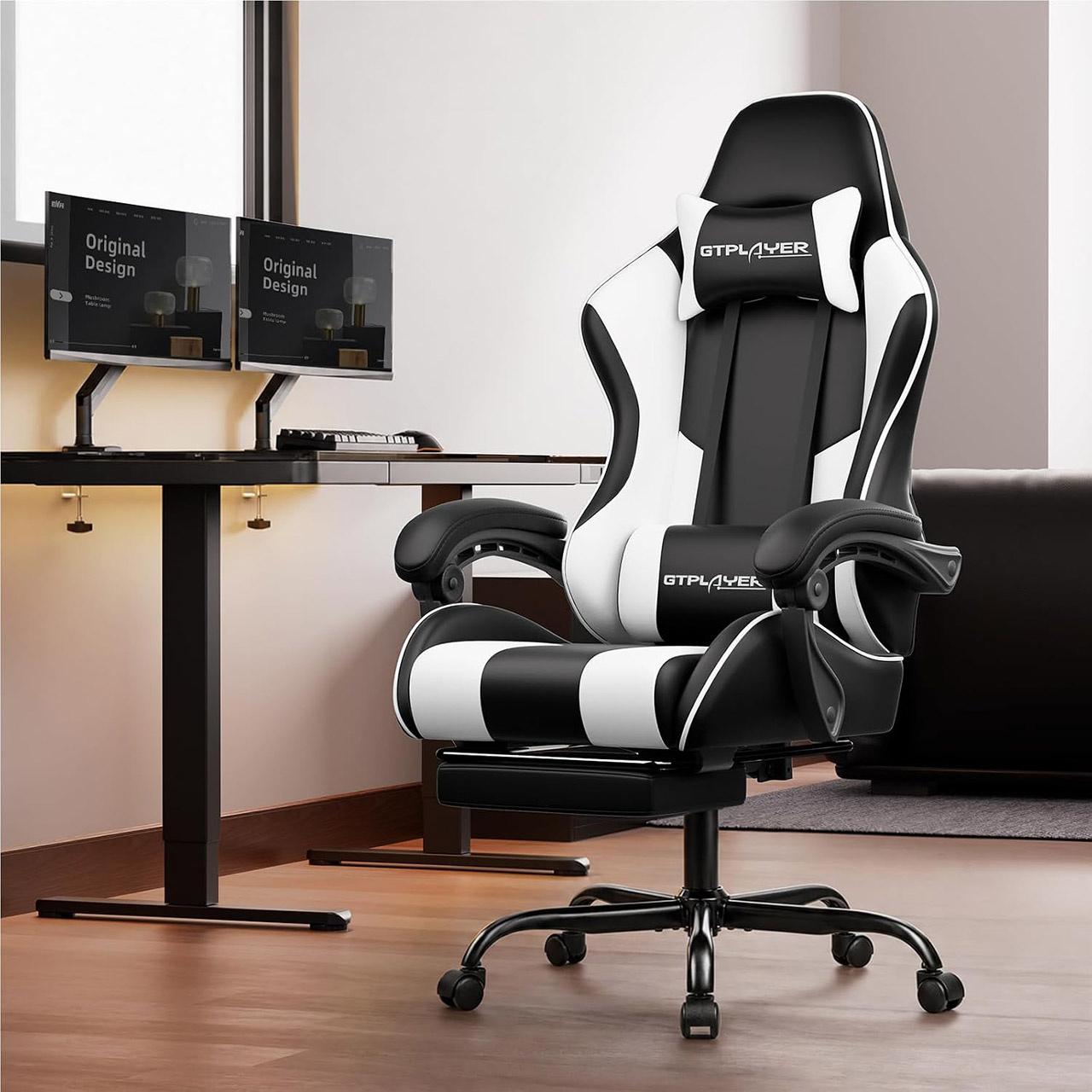 GTPLAYER Gaming Chair Pearl White