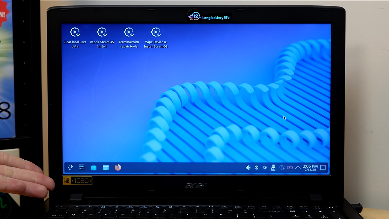 Installing SteamOS Old Laptop PC