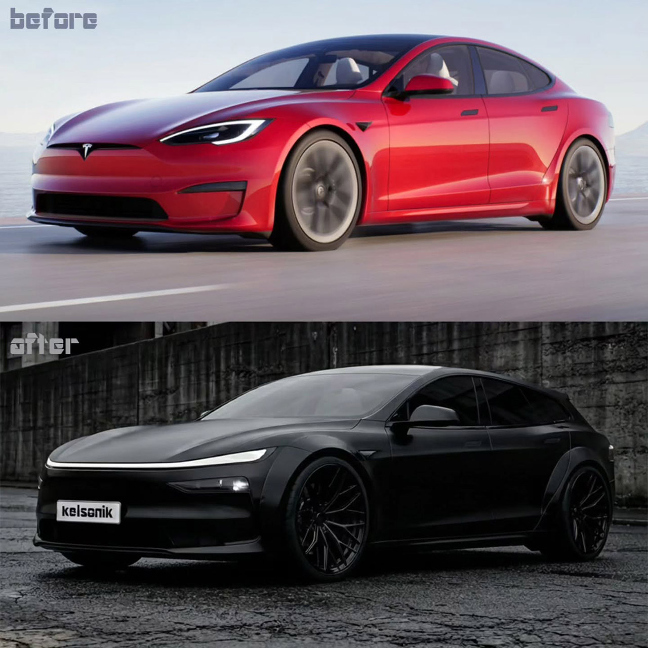 Tesla Model S Shooting Brake Concept