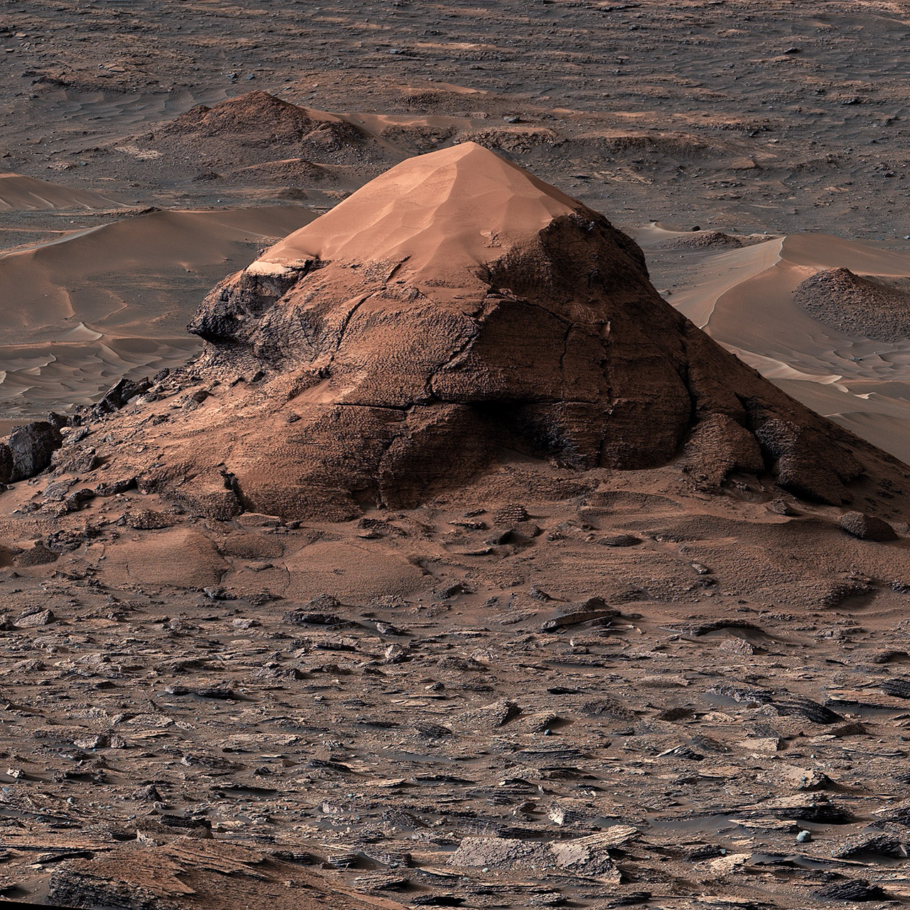 NASA Curiosity Rover Miraflores Martian Mars Polygons