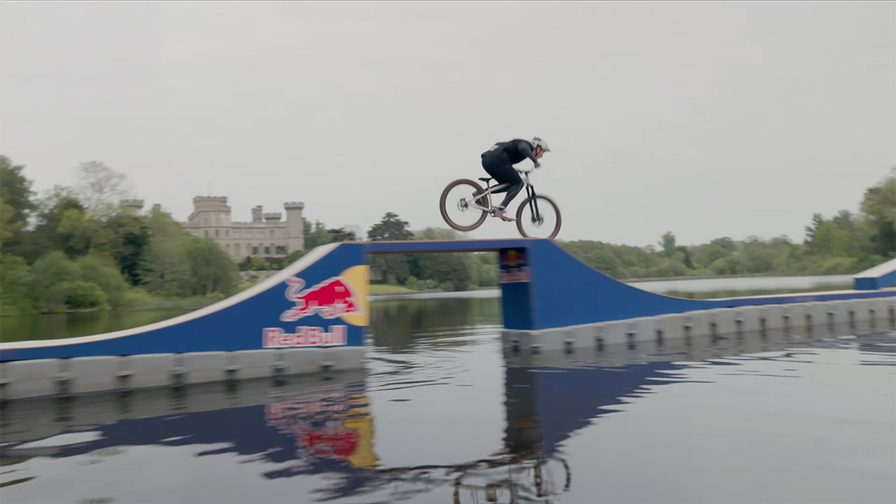 Red Bull Floating Obstacle Course Pro Bikers