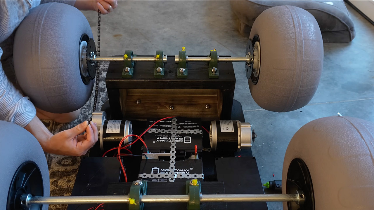 Custom-Built Beach Robot