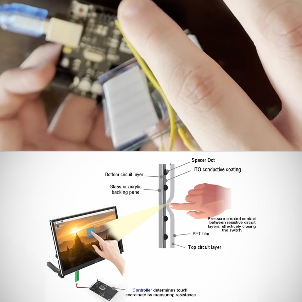 Turning Glass Into Touch-Sensitive Button Project