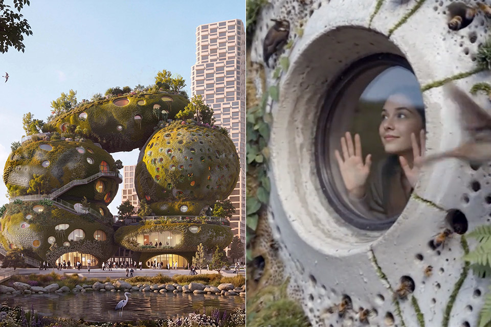 MVRDV’s Rotterdam Rocks Features Seven Giant Rocks Stacked High on the Maas as the City’s Climate Landmark