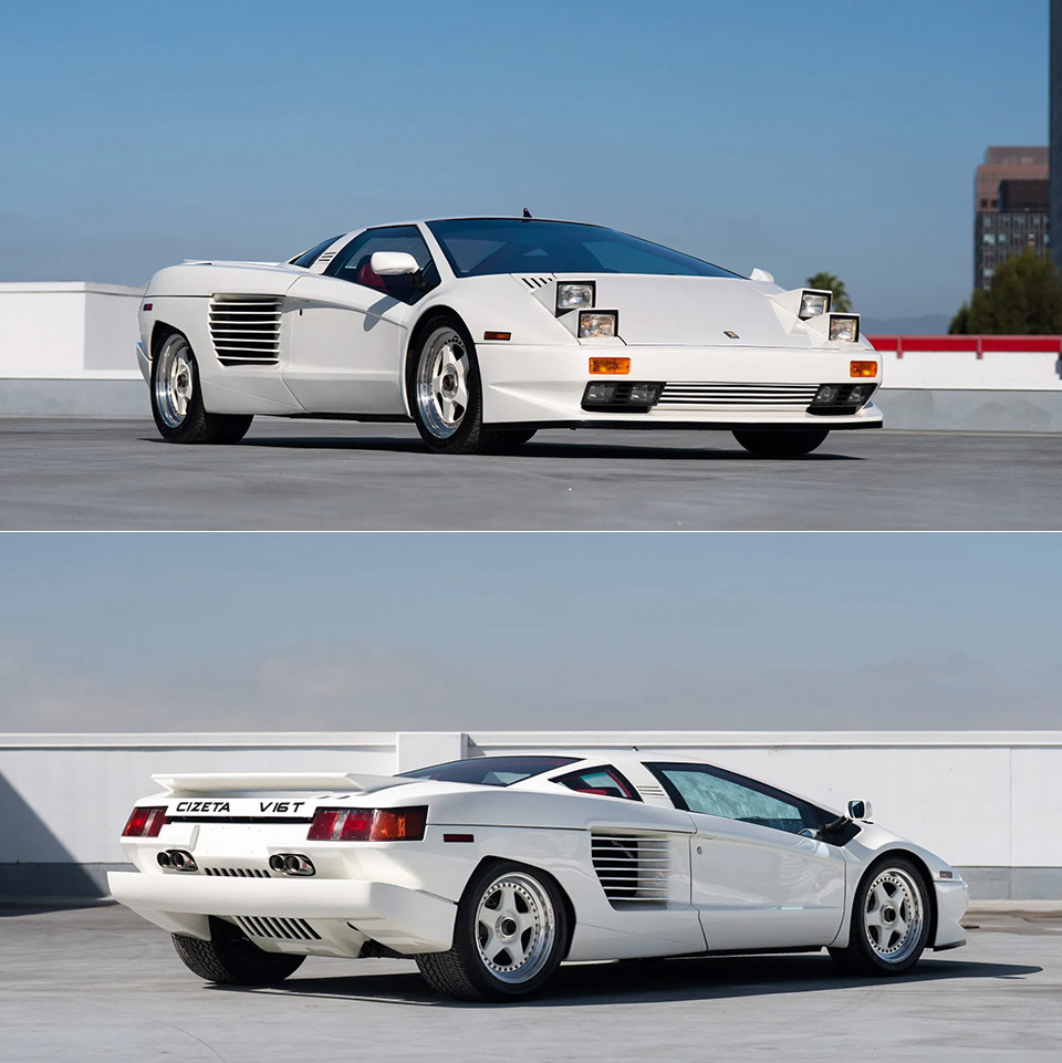 World’s Only Cizeta-Moroder Prototype Has Sixteen Cylinders, One Name, and a Second Chance at Monterey