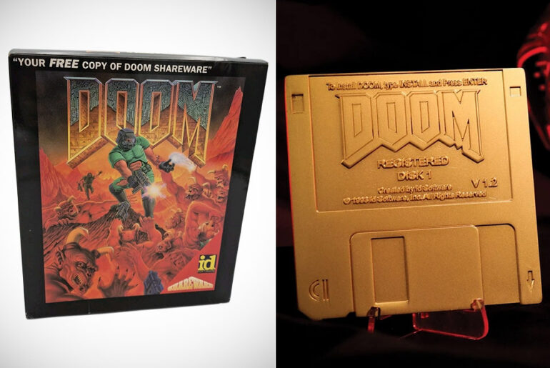 Fanattik Golden DOOM Floppy Disk