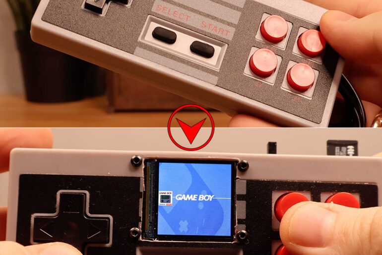 NES Gamepad Retro Handheld Console Mod