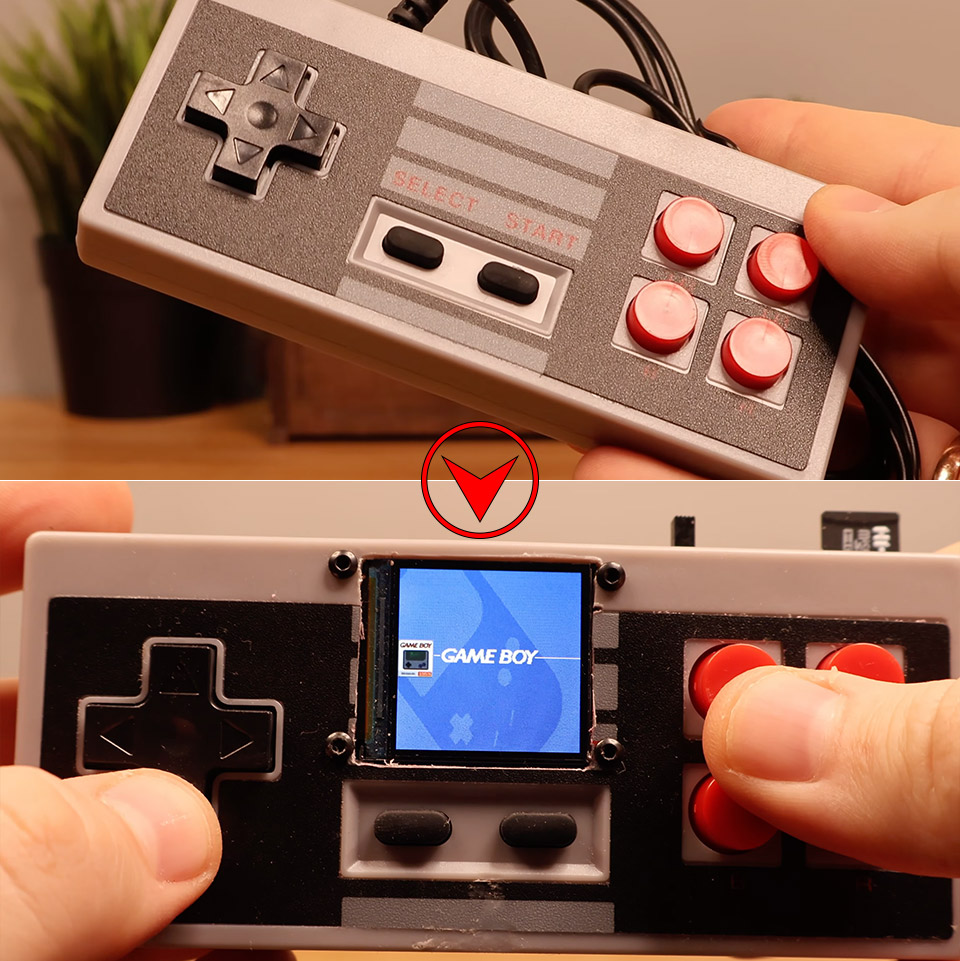 NES Gamepad Retro Handheld Console Mod