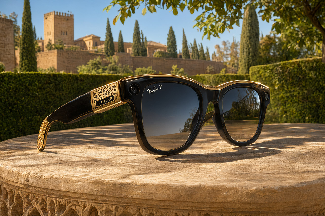Caviar Odyssey 24-Karat Gold Ray-Ban Meta Smartglasses