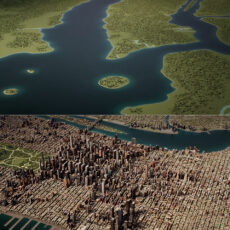 3D Time-Lapse Manhattan NYC 1600 to 2026
