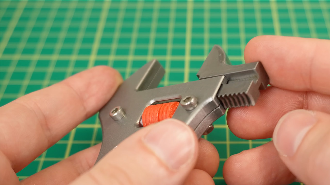 CNC Machined 3D-Printed Adjustable Wrench