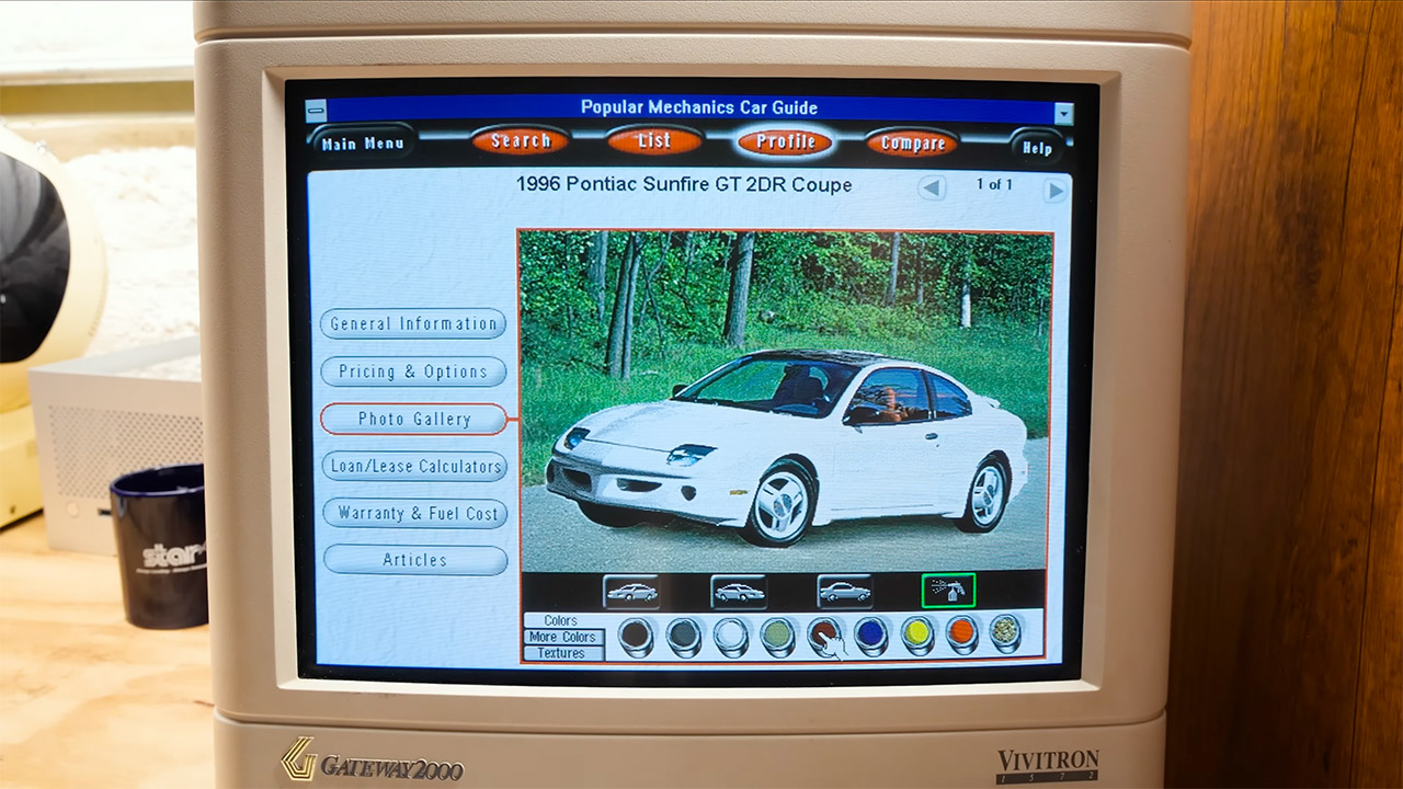 1996 Popular Mechanics Car Guide CD-ROM