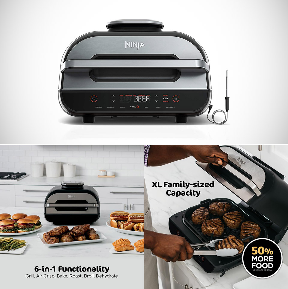 Ninja Foodi Smart XL 6-in-1 Indoor Grill and Air Fryer