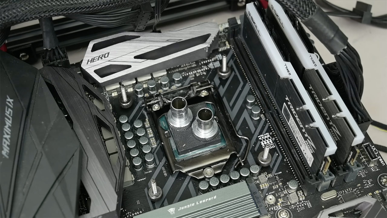 Pour Water Silicon GPU Cooling