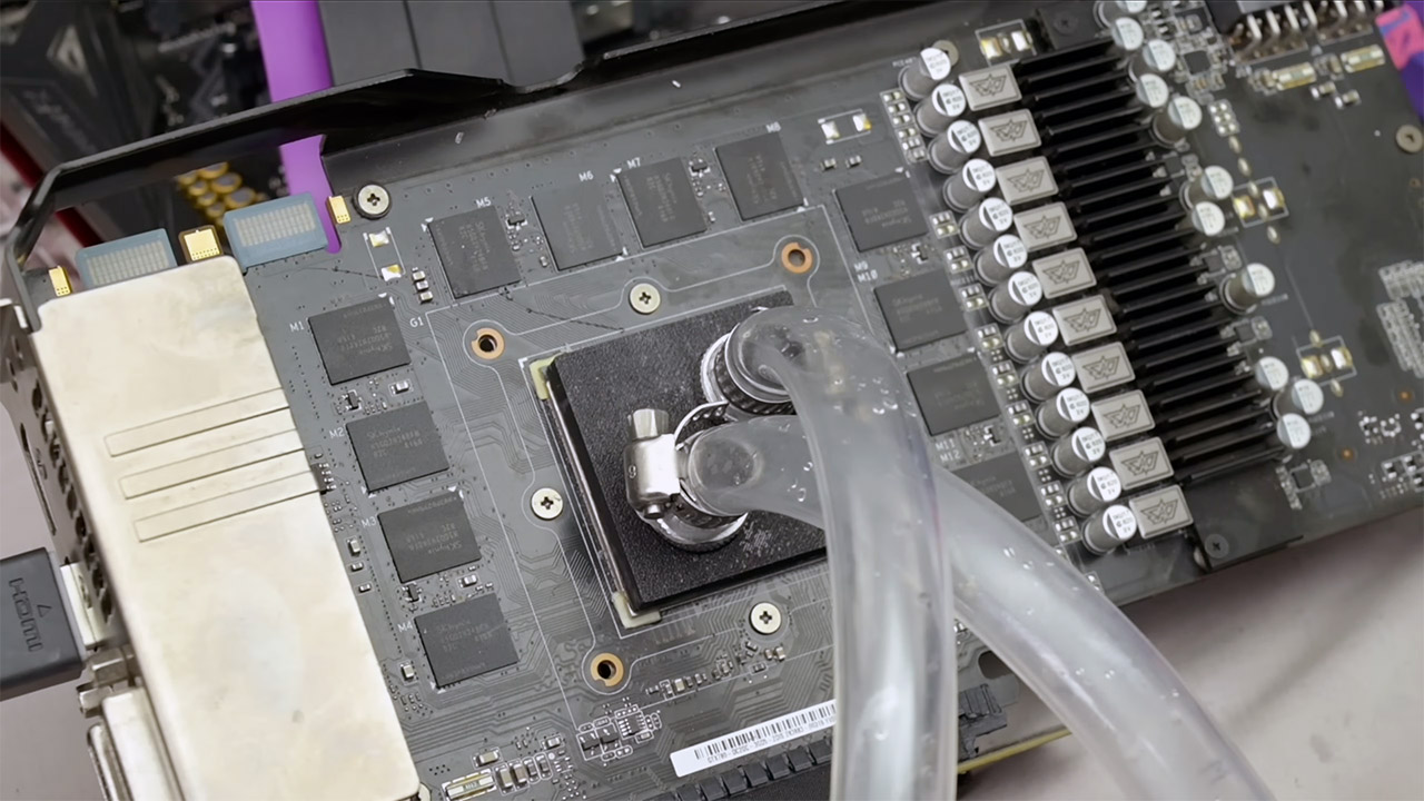 Pour Water Silicon GPU Cooling