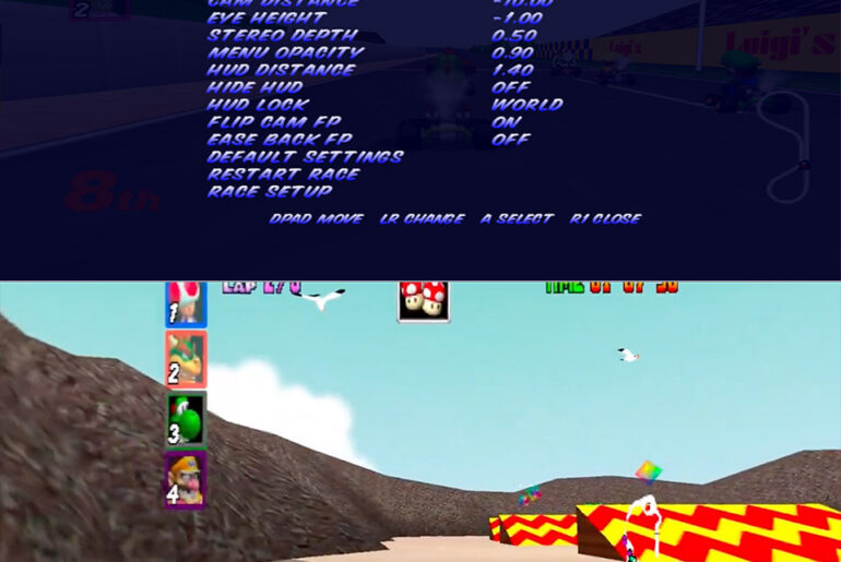 RayRod TV Mario Kart 64 VR Mod