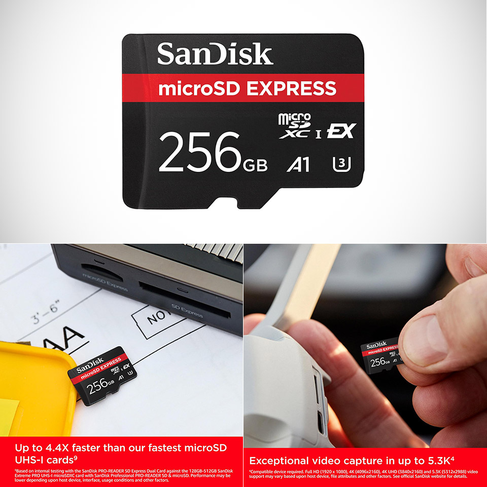 256GB SanDisk MicroSD Express Card