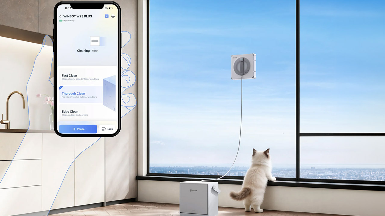 Winbot W2S Pro Omni Robot Window Cleaning