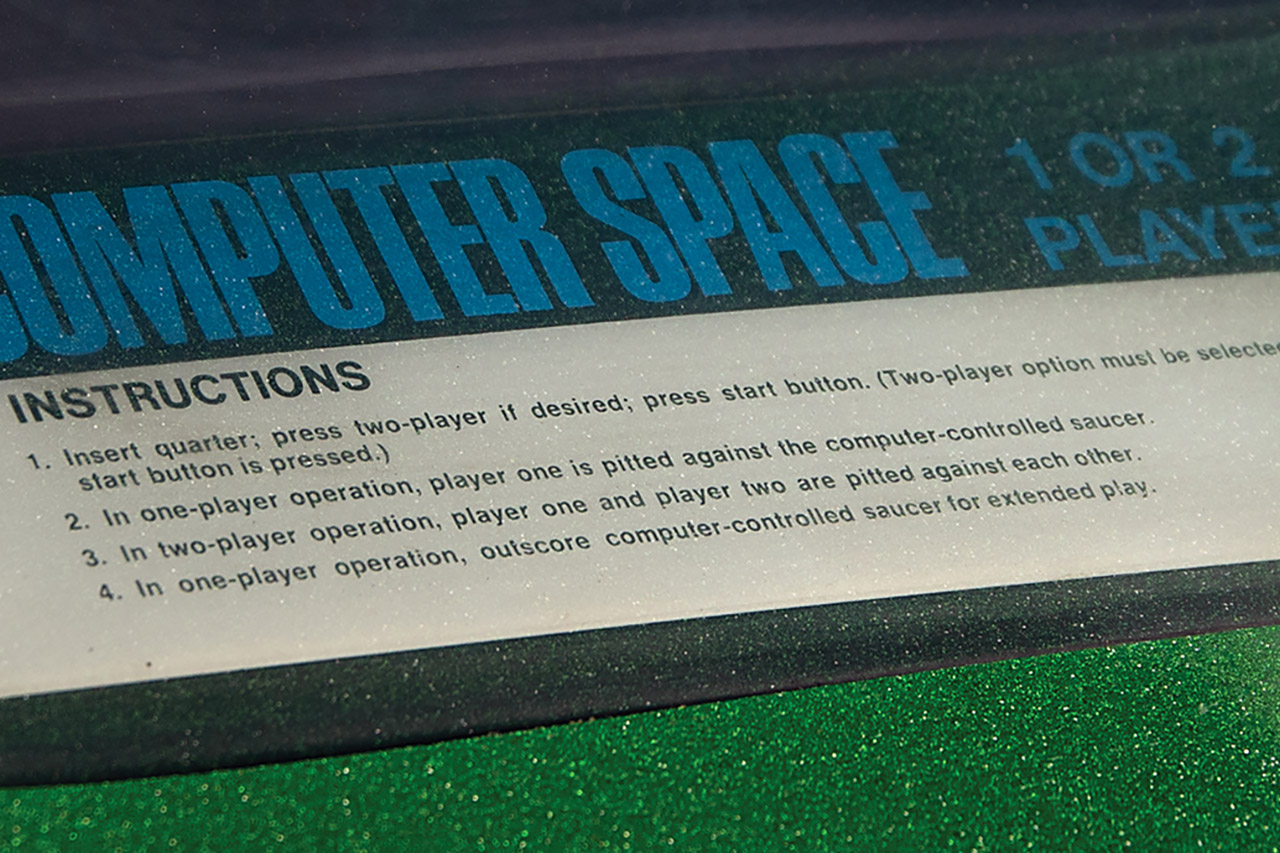 Computer Space 2-Player Arcade Cabinet Machine