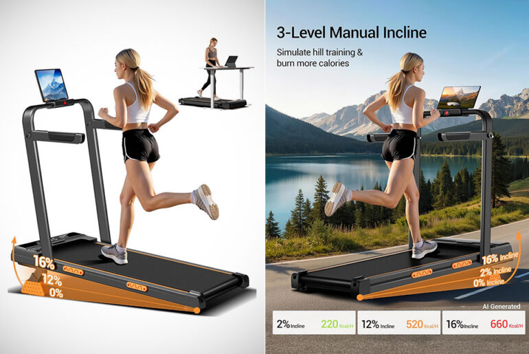 Cursor Fitness X5F 3-in-1 Under Desk Treadmill