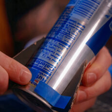 Red Bull-Powered Model Rocket