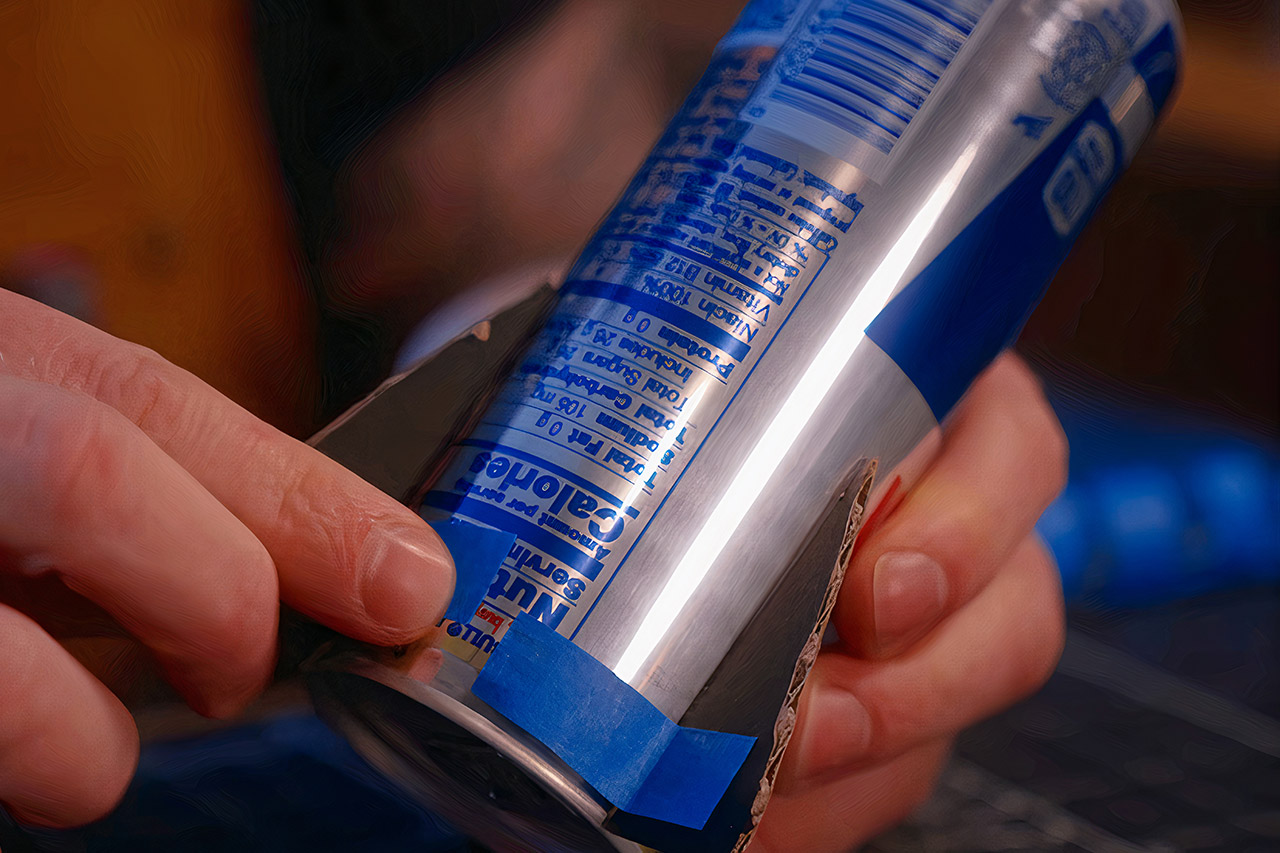 Red Bull-Powered Model Rocket