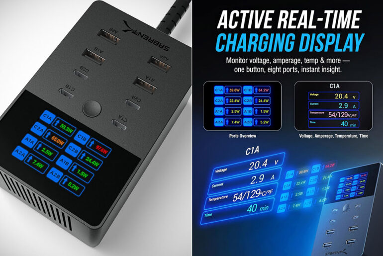 SABRENT VOLTIK 8-Port USB Charging Station 252W
