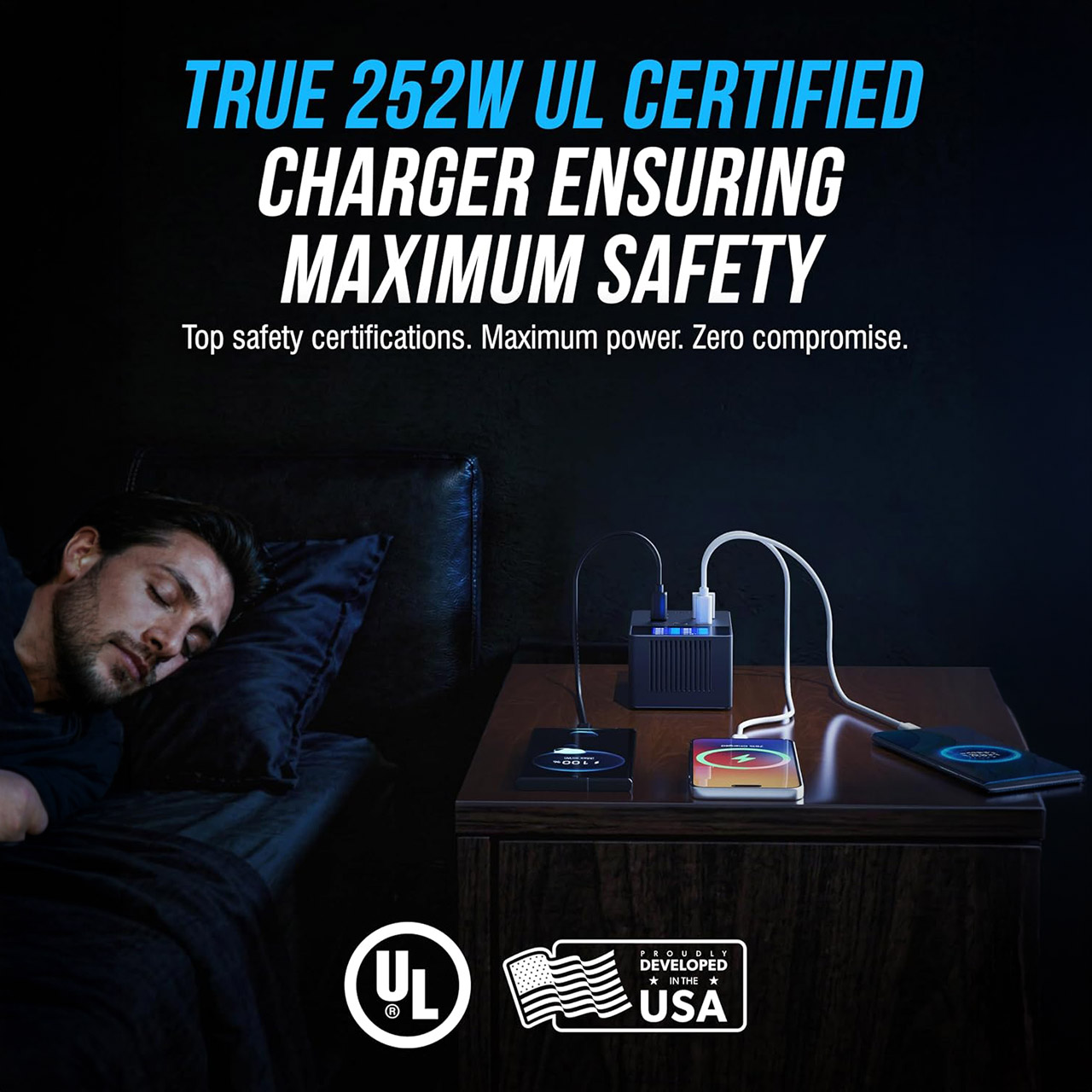 SABRENT VOLTIK 8-Port USB Charging Station 252W
