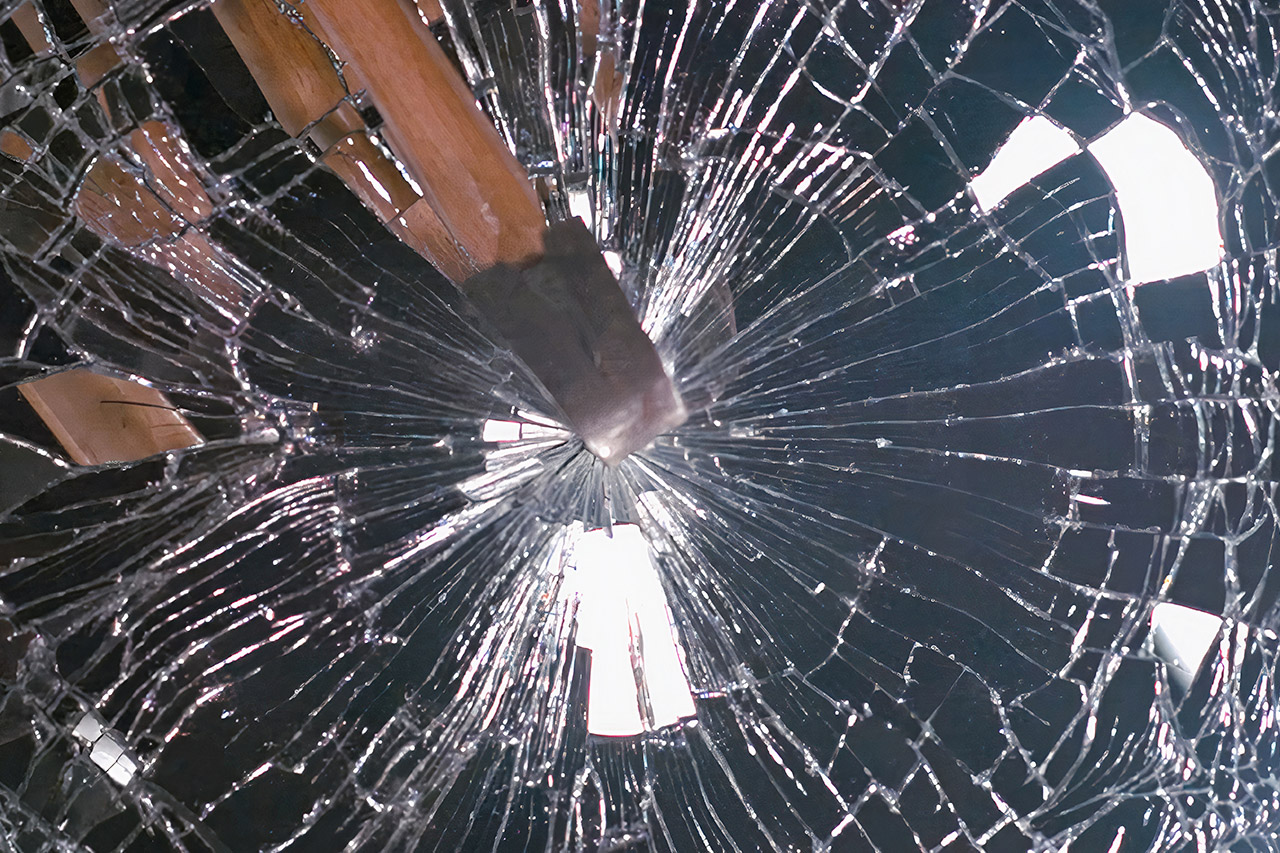 Mirror Breaking Glass Slow Motion Bend Slow Mo Guys