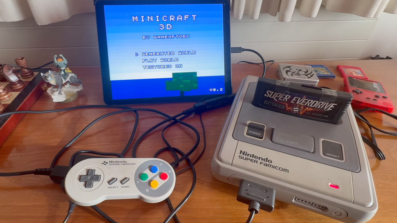 Minecraft Super Nintendo Famicom Port