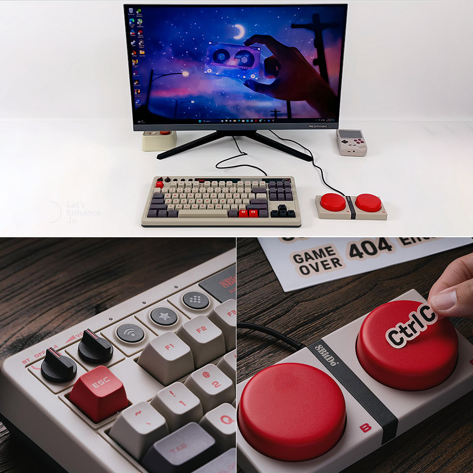 8BitDo Retro Mechanical Keyboard Programmable Buttons N Edition