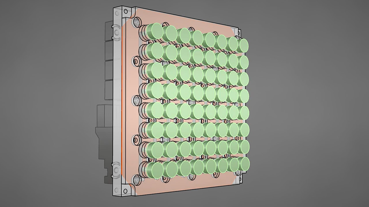 Air-Powered 64 Pixel Screen