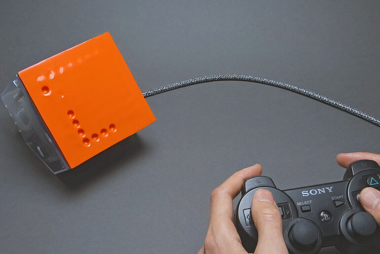 Air-Powered 64 Pixel Screen
