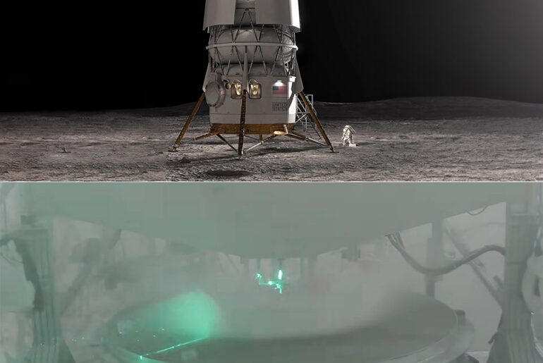 NASA Plume-Surface Interaction Testing Artemis IV Moon