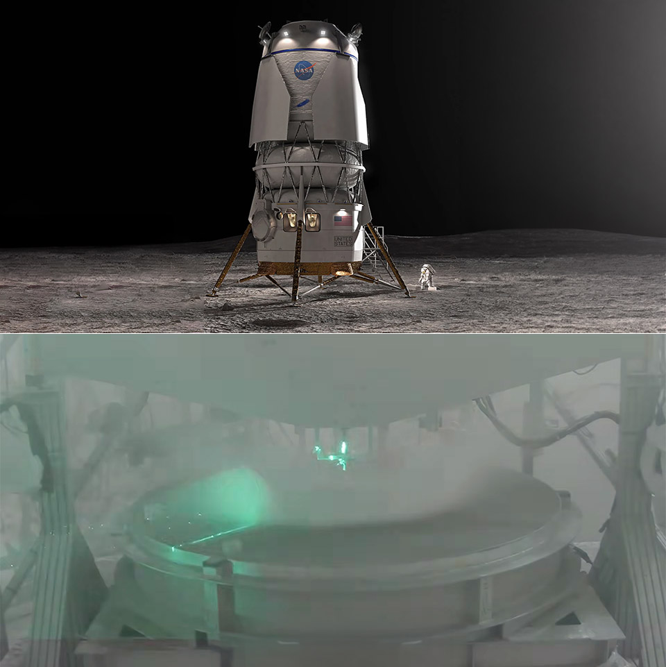 NASA Plume-Surface Interaction Testing Artemis IV Moon