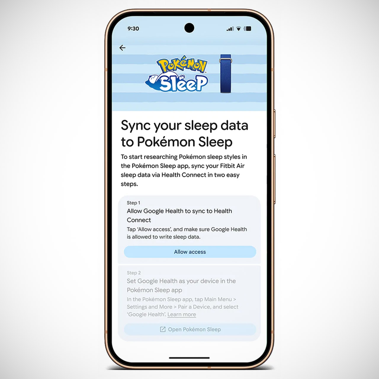 Google Fitbit Air Special Edition Pokemon Sleep