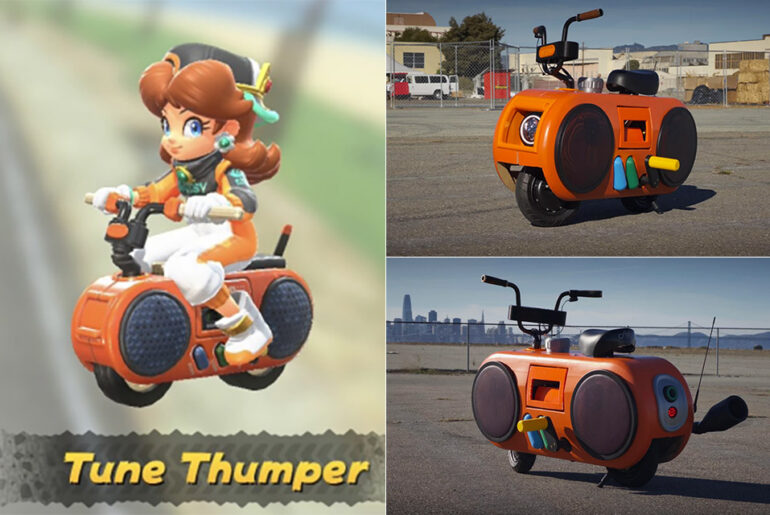 Sohpia Tung Real-Life Tune Thumper Radio Bike Mario Kart World