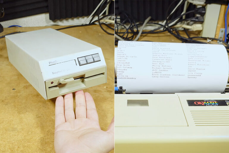 PlotDrive Floppy Disk Drive Printer