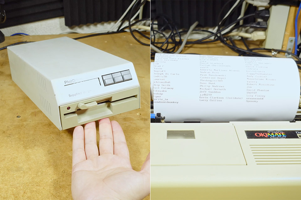PlotDrive Floppy Disk Drive Printer