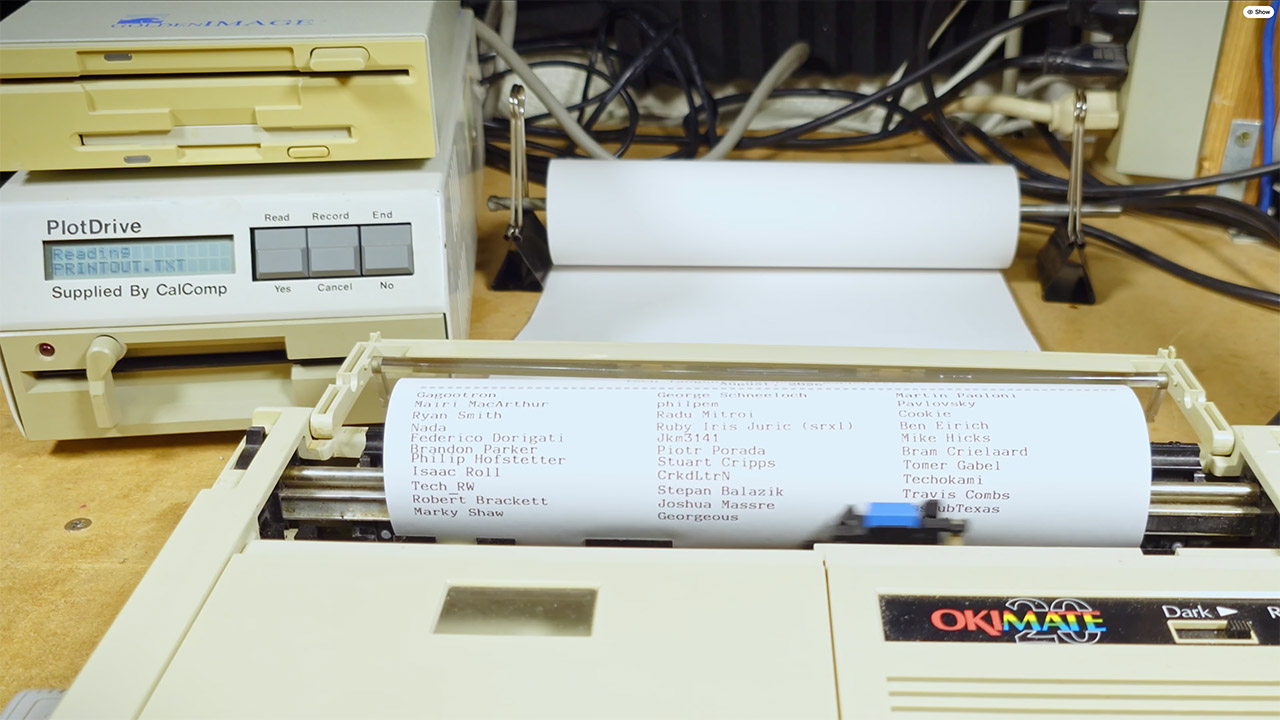 PlotDrive Floppy Disk Drive Printer